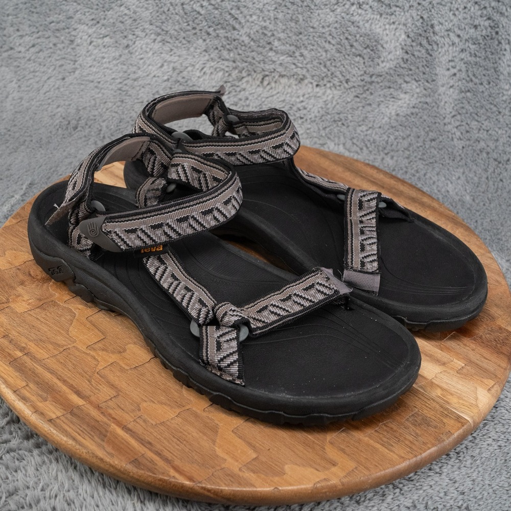 Teva Mens Hurricane 4 Sport Sandals Size 11 1093379 Black Gray